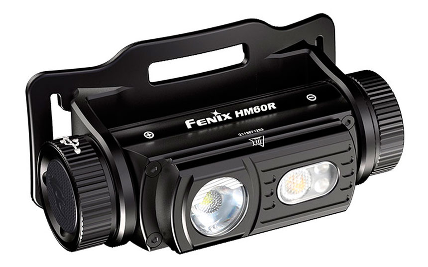 Универсальный налобный фонарь Fenix HM60R с белым и красным светом .