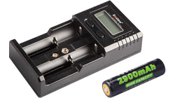 Комплект Soshine: зарядное устройство SC-H2 V2 + 1 АКБ 18650 (2900 мАч)