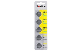 Купить комплект батареек Soshine CR2016 (3.0 В, 75мАч)