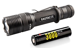 Комплект: EagleTac T200C2 (Luminus SFT40) + АКБ Soshine 18650 (3000 мАч, USB)