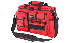Удобная сумка для ноутбука Kiwidition Toa в красно-чёрной расцветке.