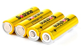 Комплект литиевых батареек Soshine AA (3000 мАч / 1.5 В / 4 шт.)