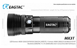 EagleTac MX3T (XHP70.2, холодный свет)