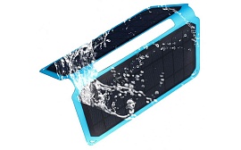 Солнечная батарея Soshine SC10W (голубая рамка, USB-кабель)