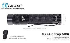 EagleTac D25A Clicky Mk II (Nichia 219C, нейтральный свет)